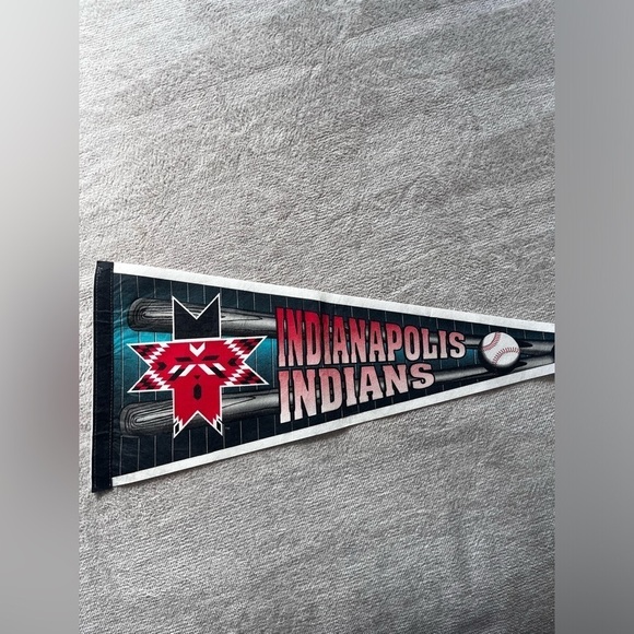Indianapolis Indians American Association Logo Minor League Baseball Pennant - Picture 2 of 3